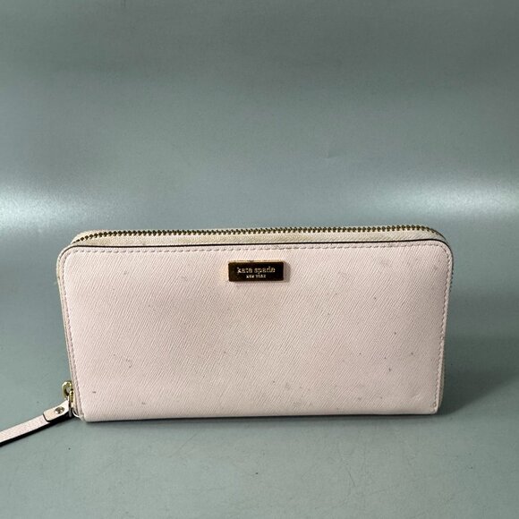 Kate Spade Neda WLRU 1148 Newbury Lane Zip Around Wallet PINK ROSE - Picture 1 of 14